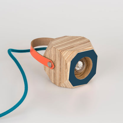 Geo Pendant Lamp in Sea Blue homeware shops bristol gift shops bristol PRIORMADE