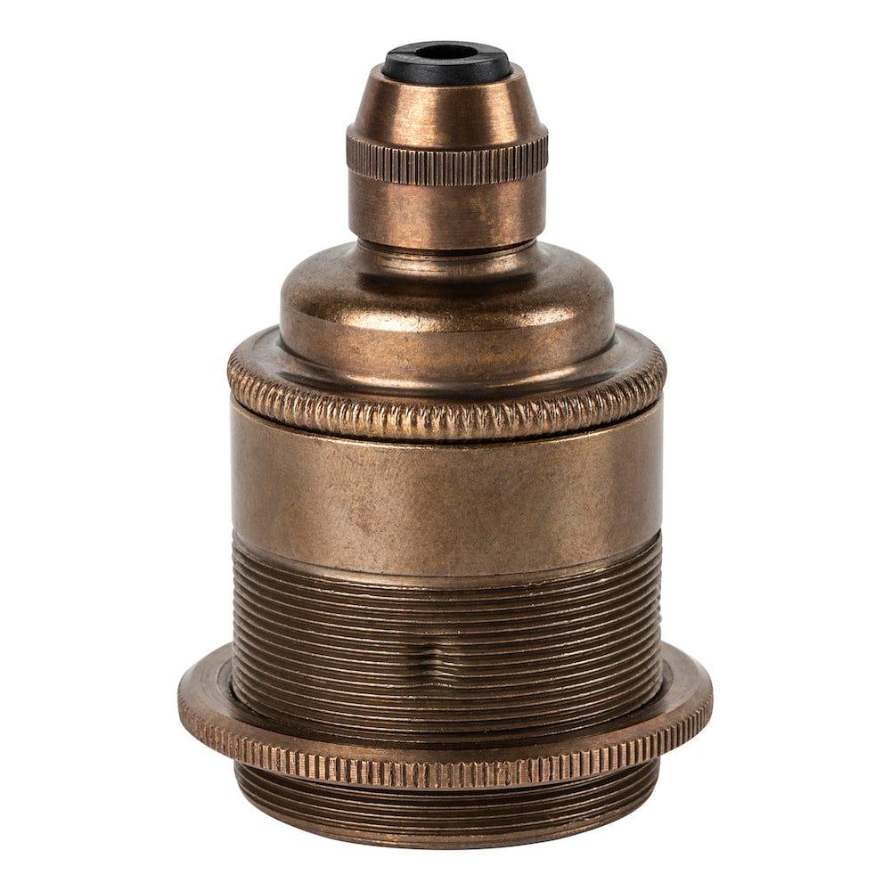 Lamp Parts E27/Screw Lamp Holder - With Shade Ring - Pendant Cord Grip Lamp Parts homeware shops bristol gift shops bristol PRIORMADE