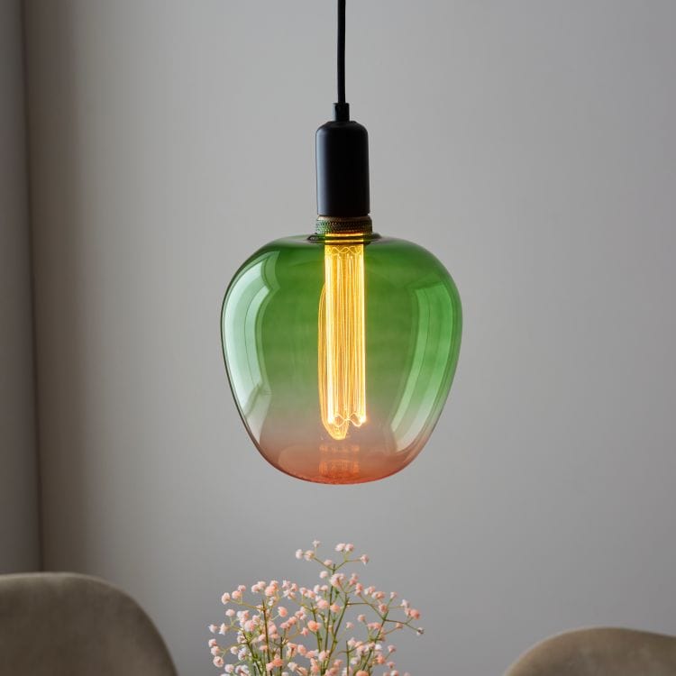 Light Bulb Large Statement Filament Bulb in a Green to Pink Fade (LED) homeware shops bristol gift shops bristol PRIORMADE