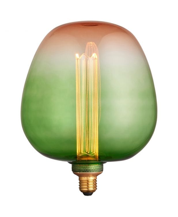 Light Bulb Large Statement Filament Bulb in a Green to Pink Fade (LED) homeware shops bristol gift shops bristol PRIORMADE
