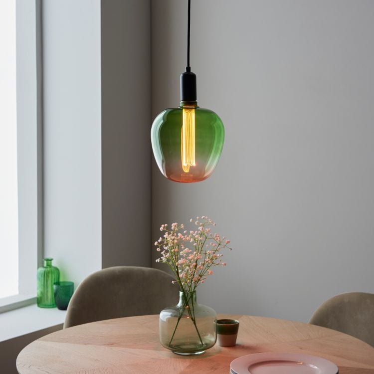 Light Bulb Large Statement Filament Bulb in a Green to Pink Fade (LED) homeware shops bristol gift shops bristol PRIORMADE