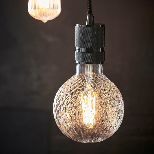 Light Bulb Statement Filament Bulb  - Diamond Glass Effect (LED) homeware shops bristol gift shops bristol PRIORMADE