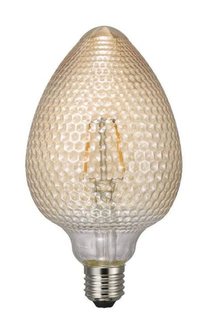 Light Bulb Statement Filament Bulb  - Mottled Glass Effect (LED) homeware shops bristol gift shops bristol PRIORMADE