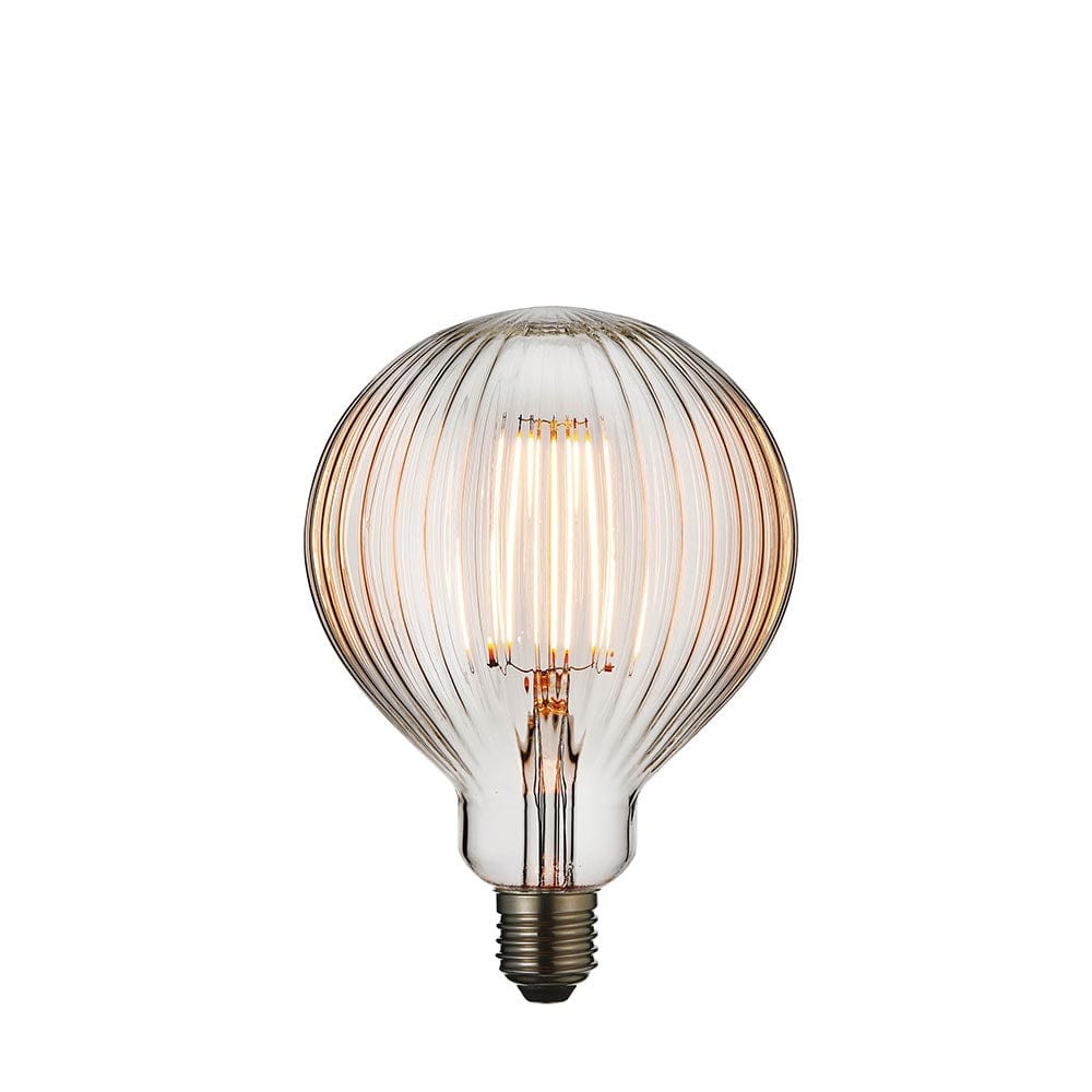 Light Bulb Statement Filament Bulb  - Striped Glass Effect (LED) homeware shops bristol gift shops bristol PRIORMADE