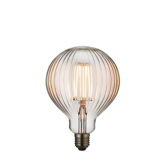 Light Bulb Statement Filament Bulb  - Striped Glass Effect (LED) homeware shops bristol gift shops bristol PRIORMADE