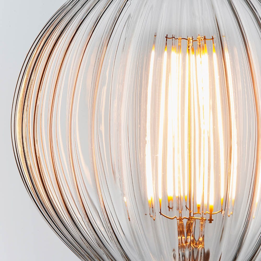 Light Bulb Statement Filament Bulb  - Striped Glass Effect (LED) homeware shops bristol gift shops bristol PRIORMADE