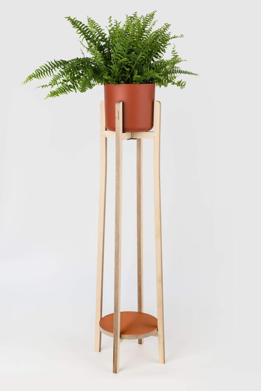 Priormade Plant stand Tall Plant Stand (Rust Orange)