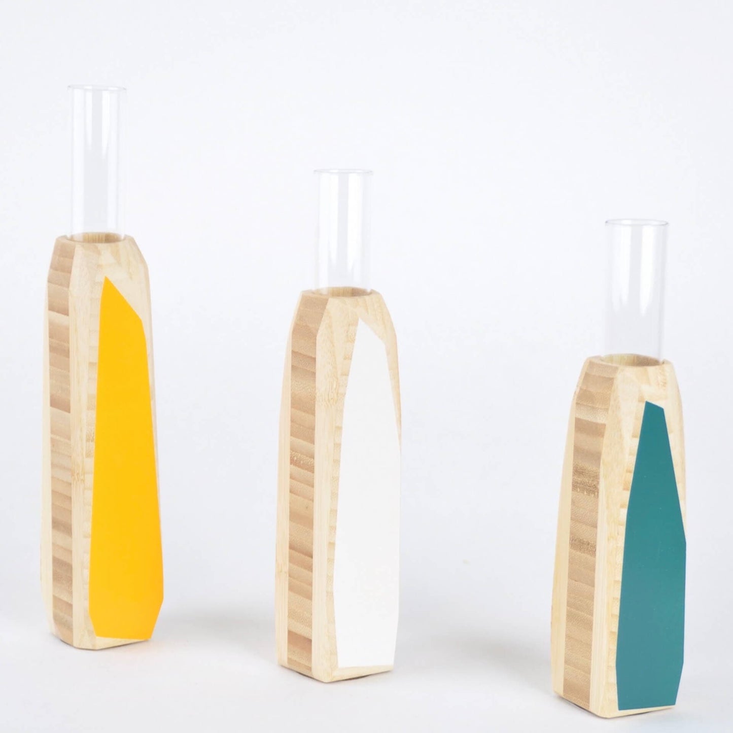 Priormade Vases Bamboo Geo Vases  - Multiple colours and sizes