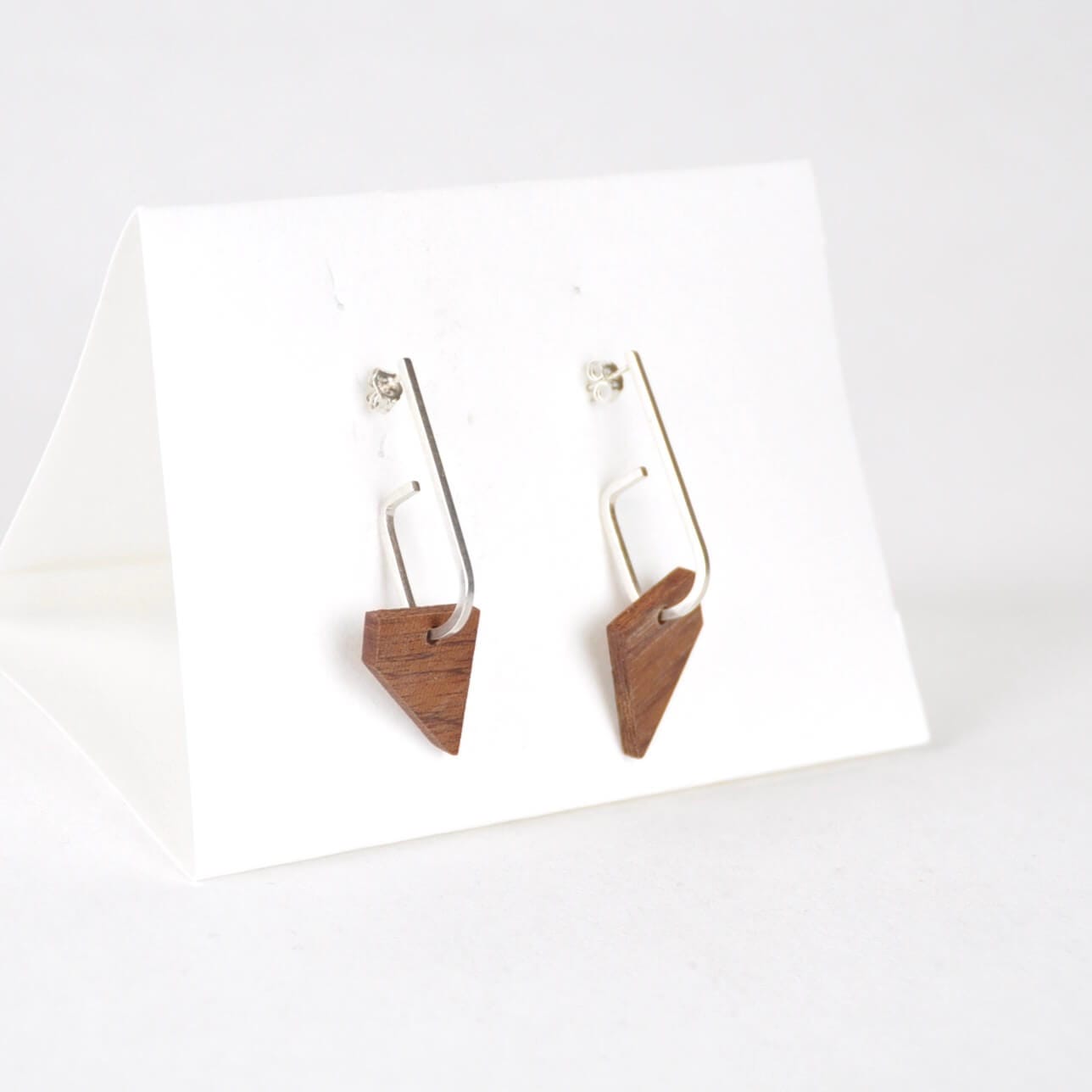 Priormade Woods c - Ipe ‘Jay x Wood ’ - Eco Silver and Reclaimed Wooden Earrings (multiple styles)