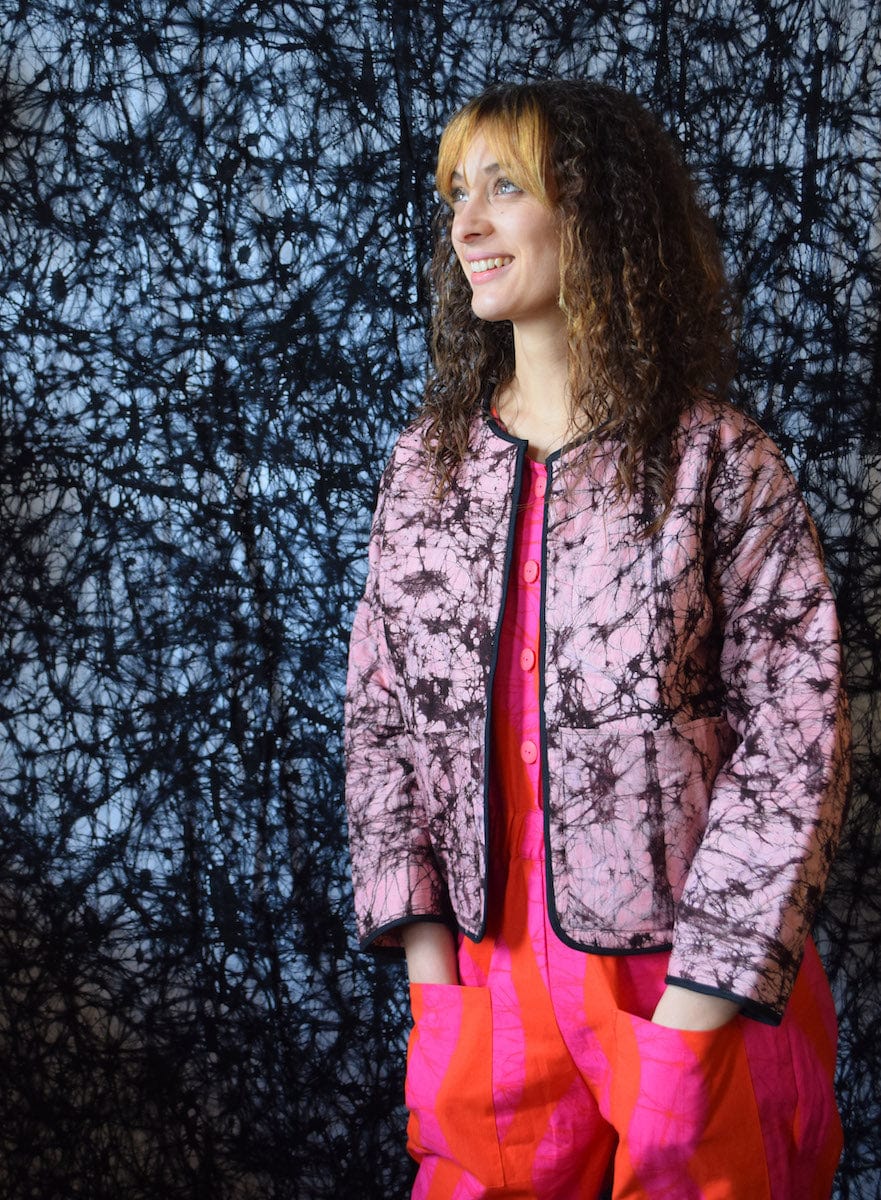 Batik jacket Pink Crackle Batik Jacket (various designs) homeware shops bristol gift shops bristol Quazi Design