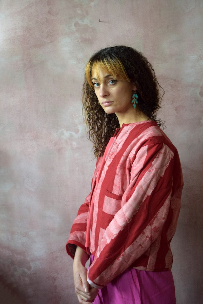 Batik jacket Red Stripe Batik Jacket (various designs) homeware shops bristol gift shops bristol Quazi Design