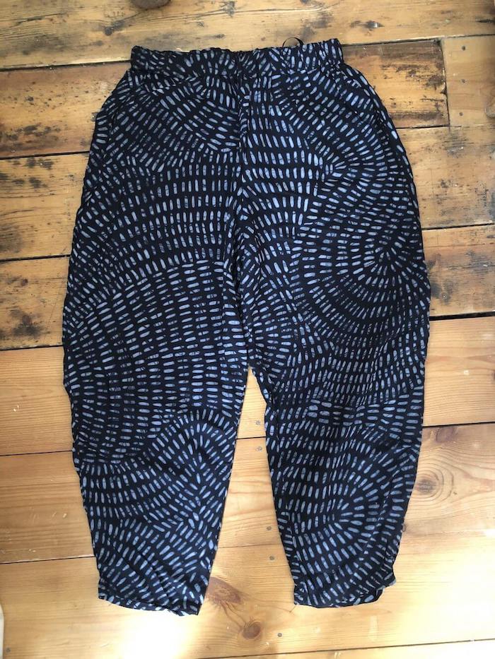 Batik Trousers Black Rain / Small Batik Trousers (Various Designs) homeware shops bristol gift shops bristol Quazi Design