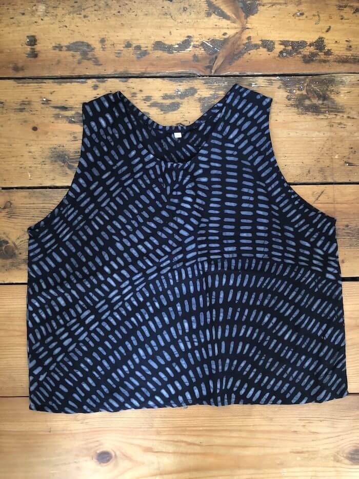 Batik Vest Black Rain / Small Batik Vest (Various Designs) homeware shops bristol gift shops bristol Quazi Design