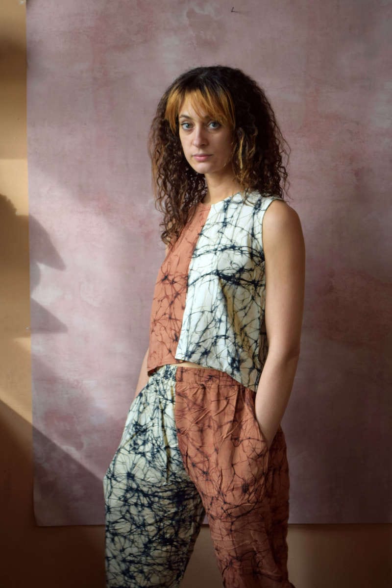 Batik Vest Two Crackle / Small Batik Vest (Various Designs) homeware shops bristol gift shops bristol Quazi Design