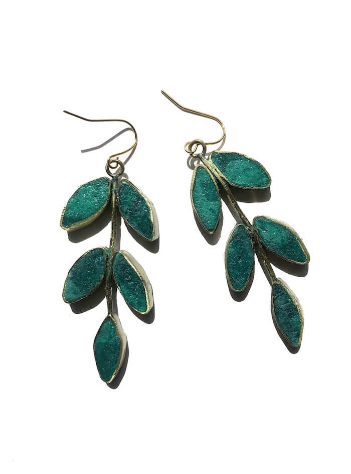 Earrings Recycled Paper Posy Earrings homeware shops bristol gift shops bristol Quazi Design