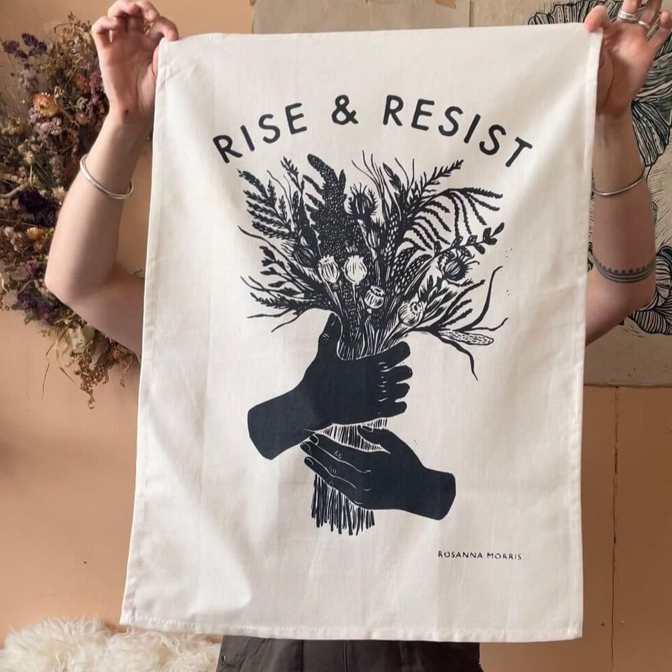 Tea Towel Tea Towel - Rise & Resist homeware shops bristol gift shops bristol Rosanna Morris