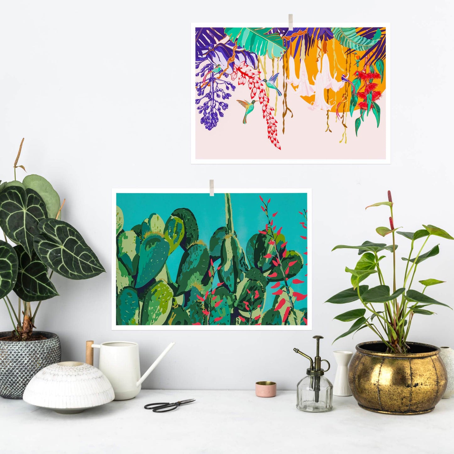Print Cactus Garden Series No. 2 Print homeware shops bristol gift shops bristol Rosie Reiter