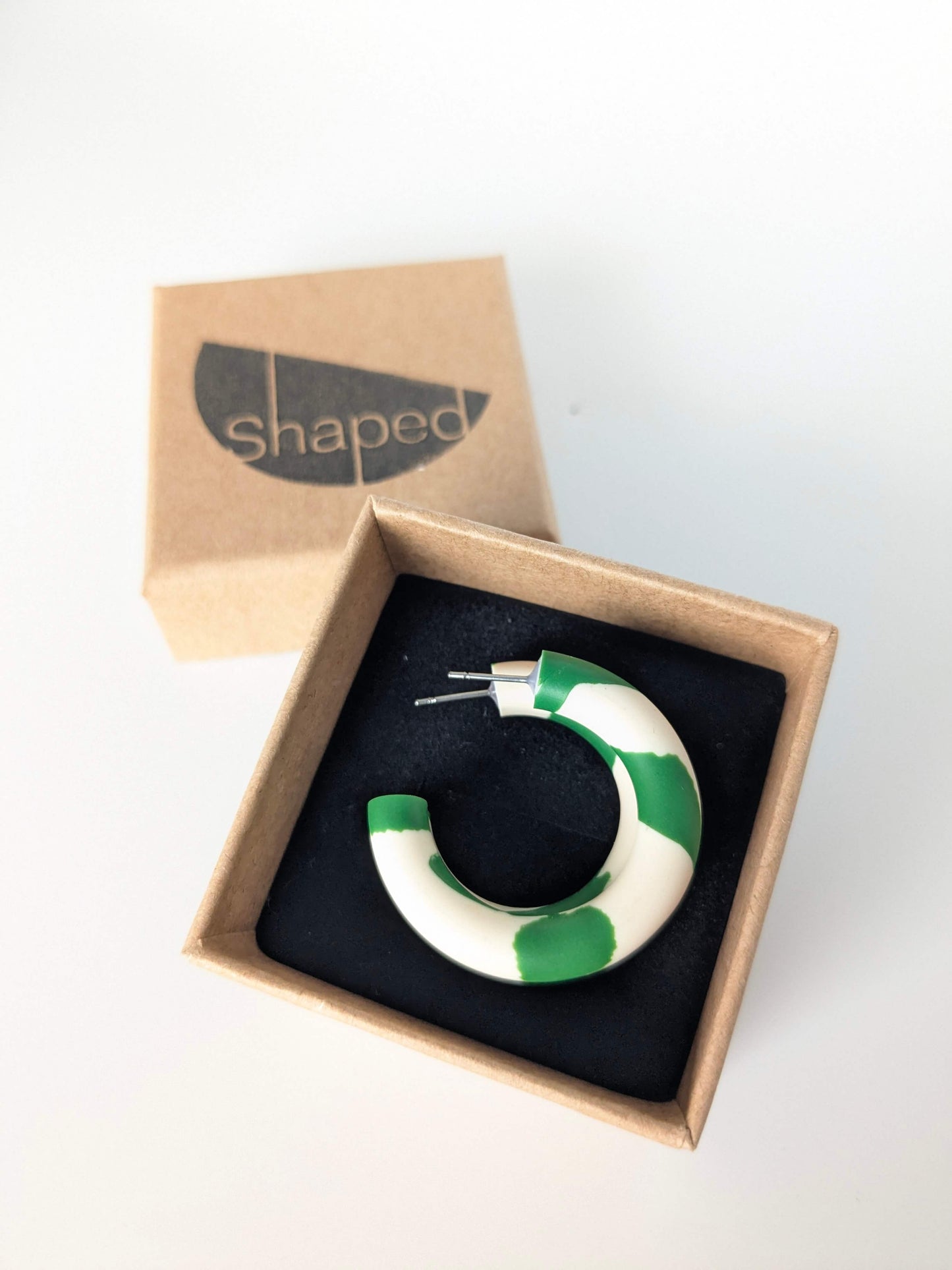 Earrings Double Colour Hula Earrings (Various Colours) homeware shops bristol gift shops bristol Shaped Contemporary