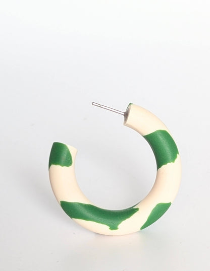 Earrings Double Colour Hula Earrings (Various Colours) homeware shops bristol gift shops bristol Shaped Contemporary