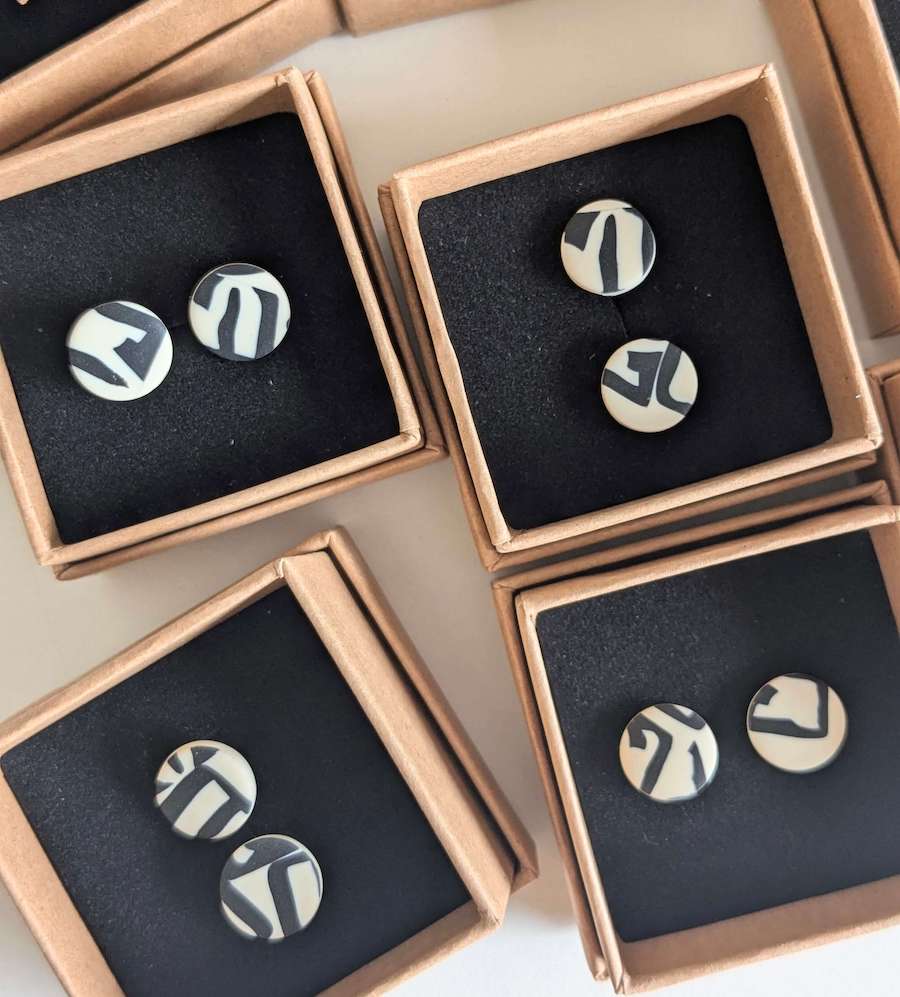 Stud Earrings Polymer Clay Button Studs - Various Colours homeware shops bristol gift shops bristol Shaped Contemporary