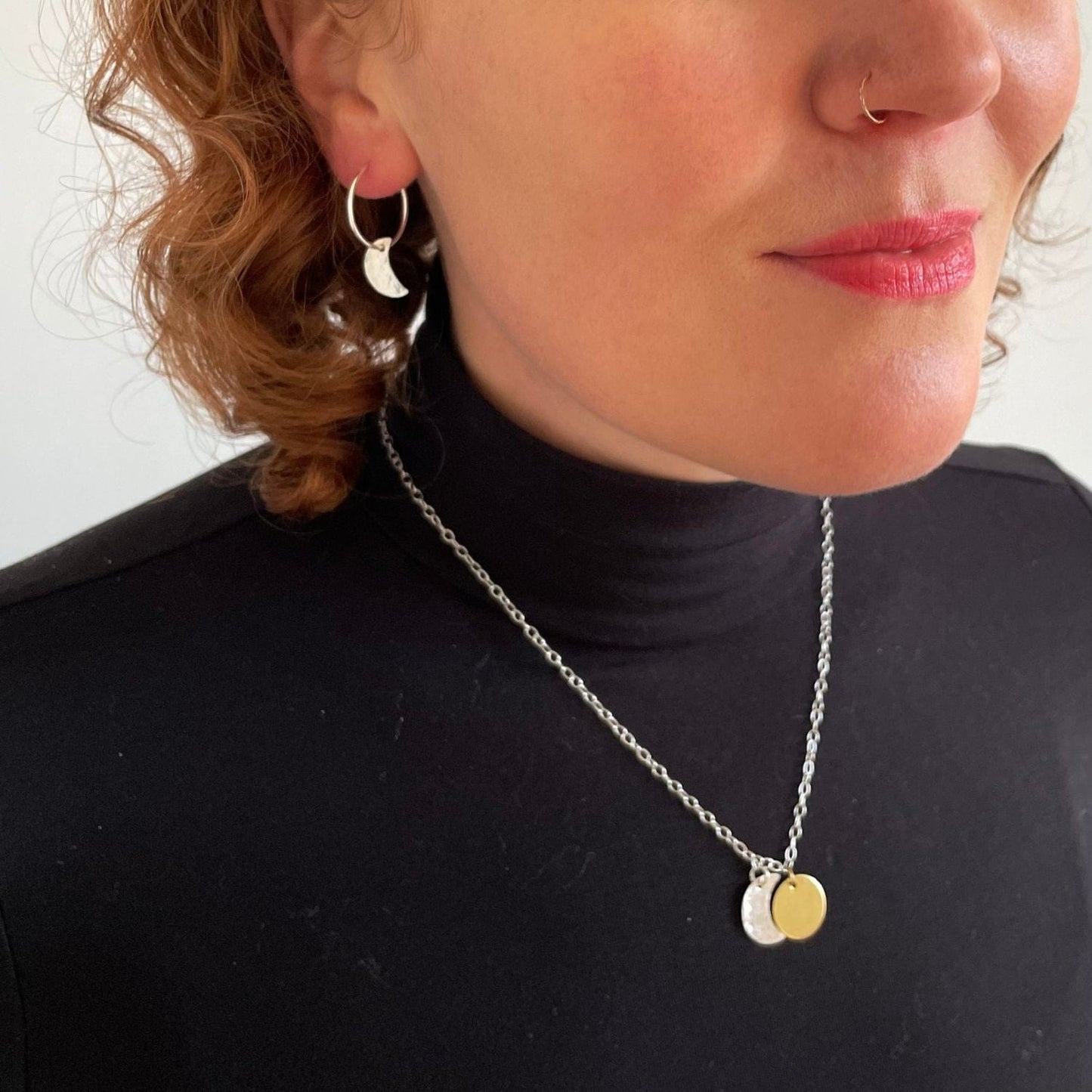 Charm Necklace Sun and Moon Charm Necklace homeware shops bristol gift shops bristol Sister Luna