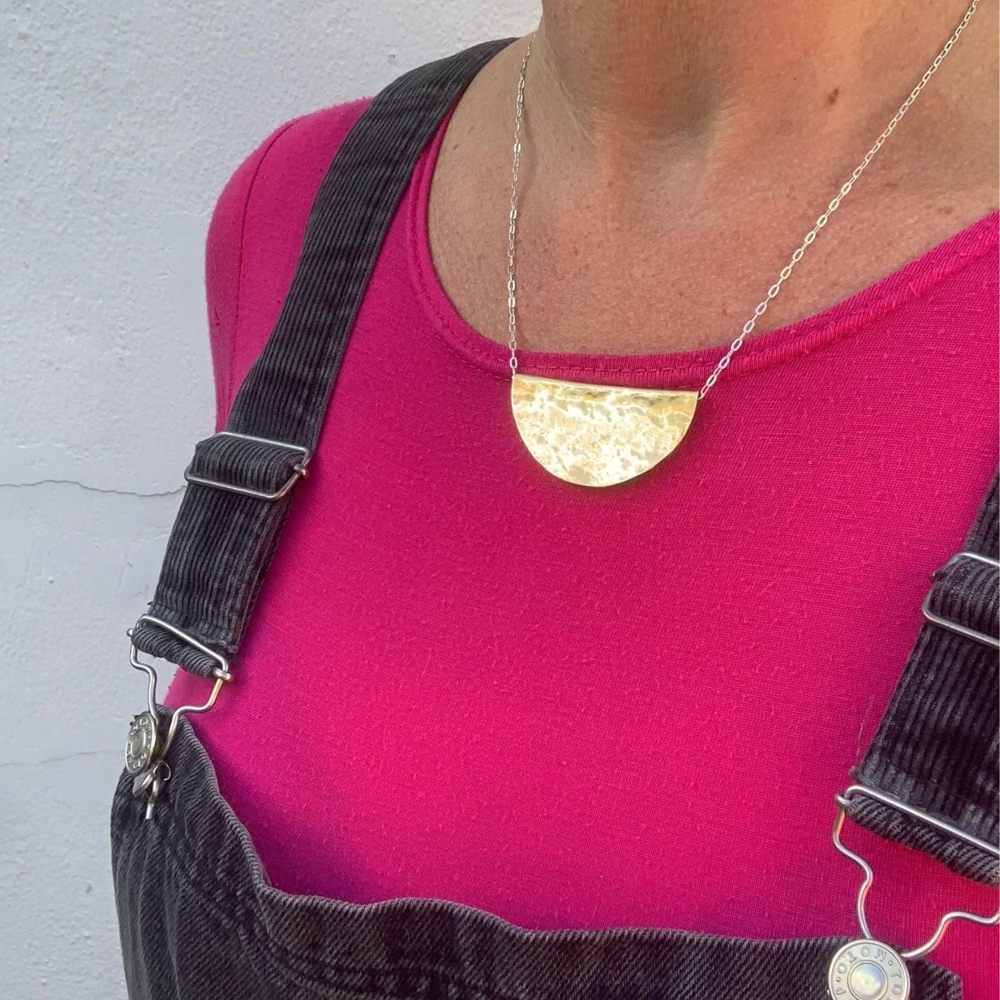 Pendant Necklace Brass 'Cosmo' Necklace - Two Sizes homeware shops bristol gift shops bristol Sister Luna