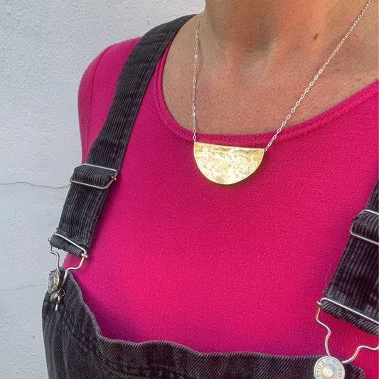 Pendant Necklace Brass 'Cosmo' Necklace - Two Sizes homeware shops bristol gift shops bristol Sister Luna