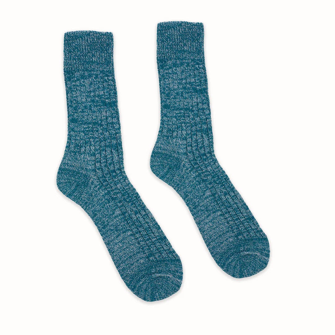Socko Recycled Yarn Socks - Teal Blue Fleck S/M/L