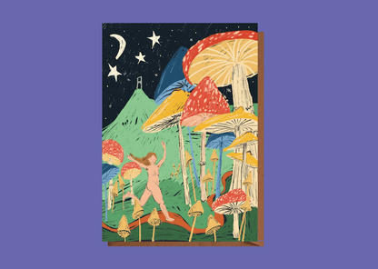 Astrology Themed Greetings Card Midnight Mushroom Astrology Greetings Cards (Various Designs) homeware shops bristol gift shops bristol Sophie Colette