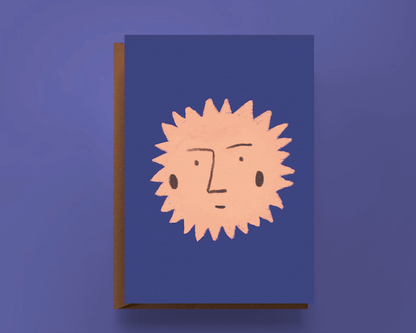 Astrology Themed Greetings Card Peachy Sun Astrology Greetings Cards (Various Designs) homeware shops bristol gift shops bristol Sophie Colette