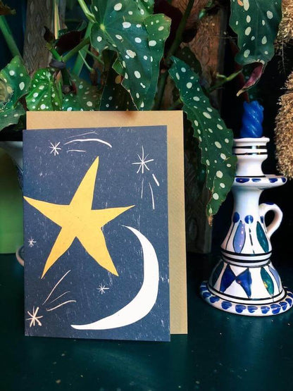 Astrology Themed Greetings Card Star and Moon Astrology Greetings Cards (Various Designs) homeware shops bristol gift shops bristol Sophie Colette