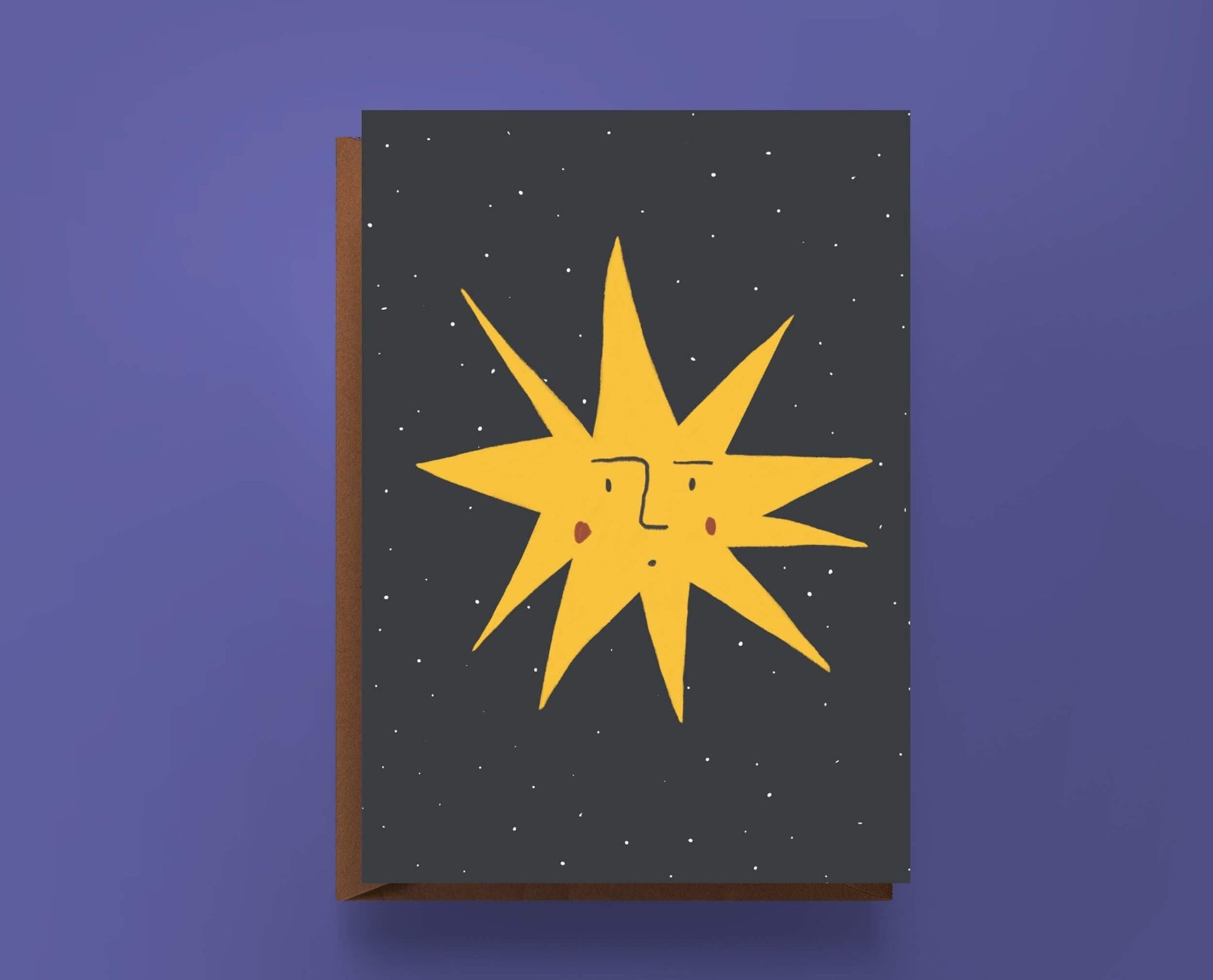 Astrology Themed Greetings Card Surprised Star Astrology Greetings Cards (Various Designs) homeware shops bristol gift shops bristol Sophie Colette