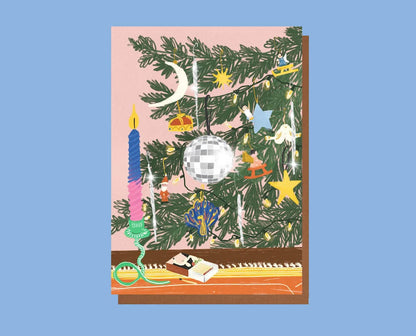 Christmas Card Disco Ball Christmas Greetings Cards - Various Designs homeware shops bristol gift shops bristol Sophie Colette