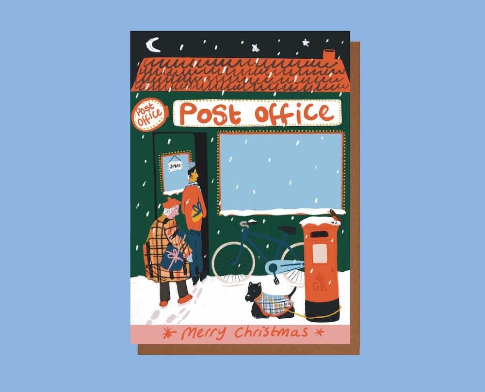 Christmas Card Post Office Christmas Greetings Cards - Various Designs homeware shops bristol gift shops bristol Sophie Colette