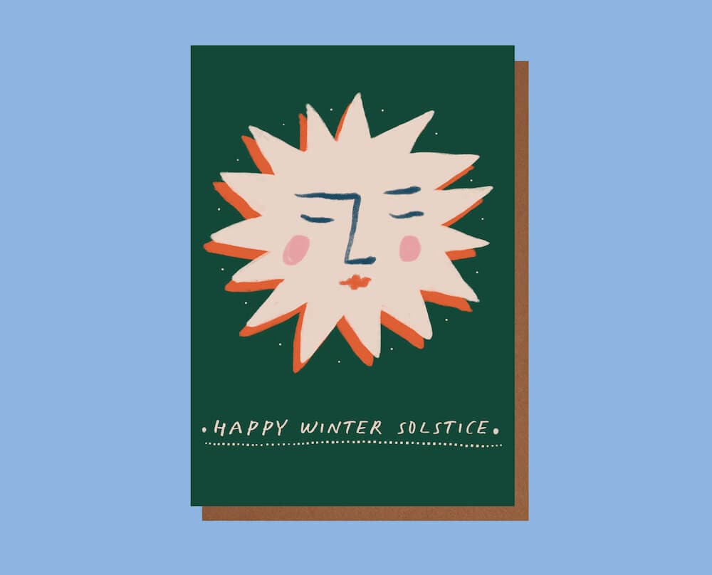 Christmas Card Winter Solstice Christmas Greetings Cards - Various Designs homeware shops bristol gift shops bristol Sophie Colette