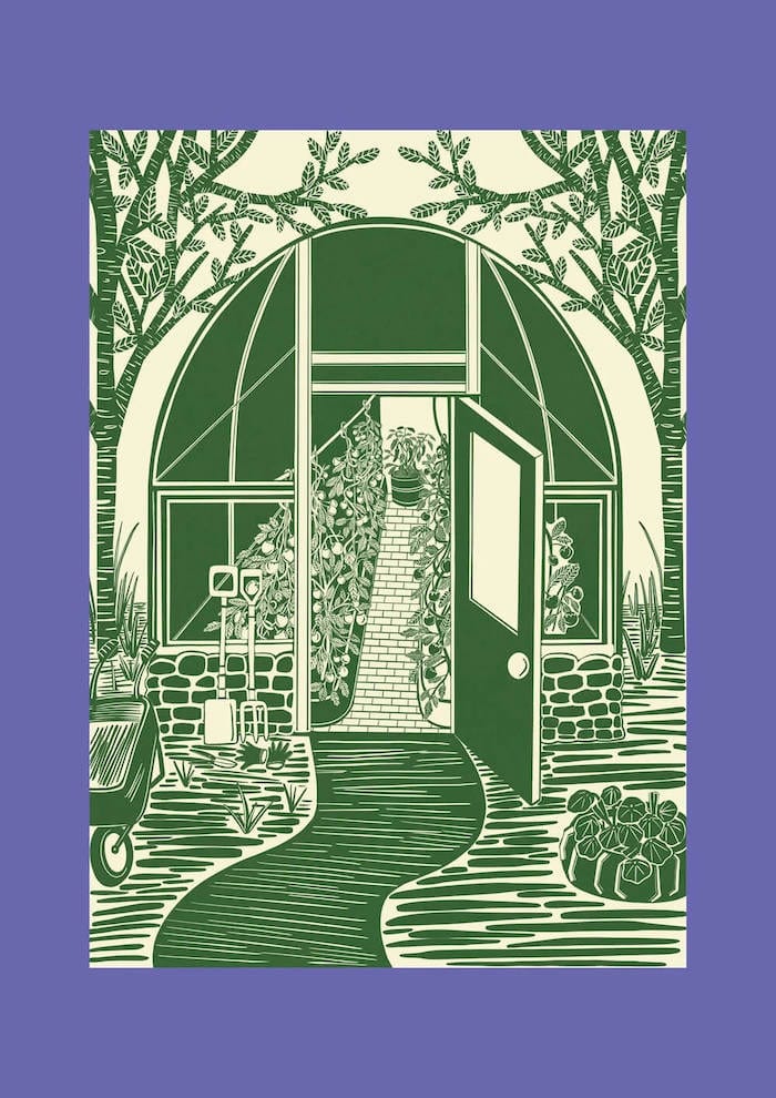 Greenhouse Print Green 'Green House' Digital Print (Various Designs) homeware shops bristol gift shops bristol Sophie Colette