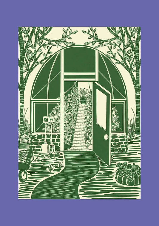 Greenhouse Print Green 'Green House' Digital Print (Various Designs) homeware shops bristol gift shops bristol Sophie Colette