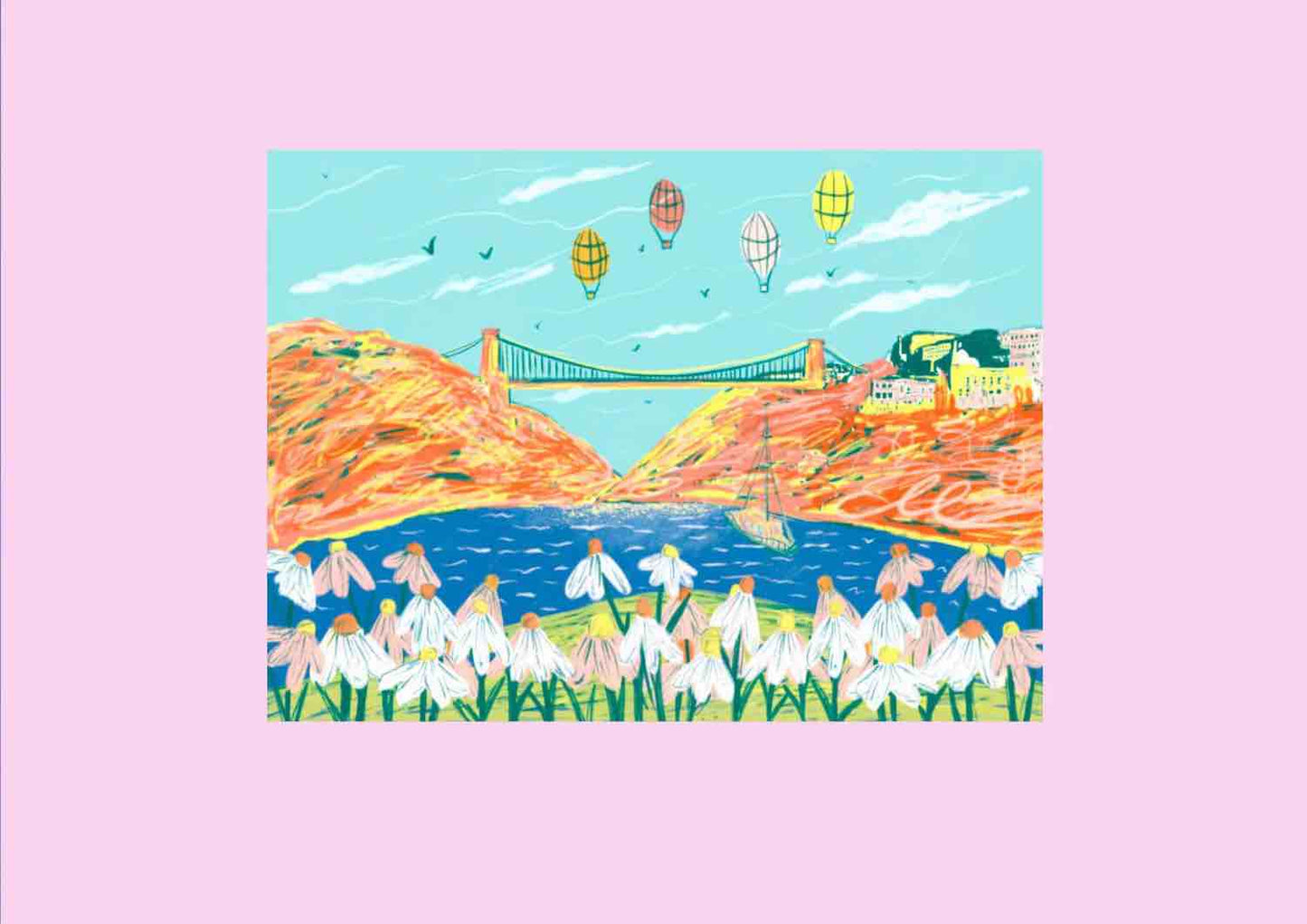 Bristol Themed Greetings Card Bristol Balloons Bristol Greetings Card (Various Designs) homeware shops bristol gift shops bristol Sophie Colette