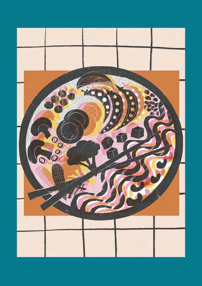 Prints Noodle Bowl - A3 Kitchen Digital Print (Various Designs) homeware shops bristol gift shops bristol Sophie Colette