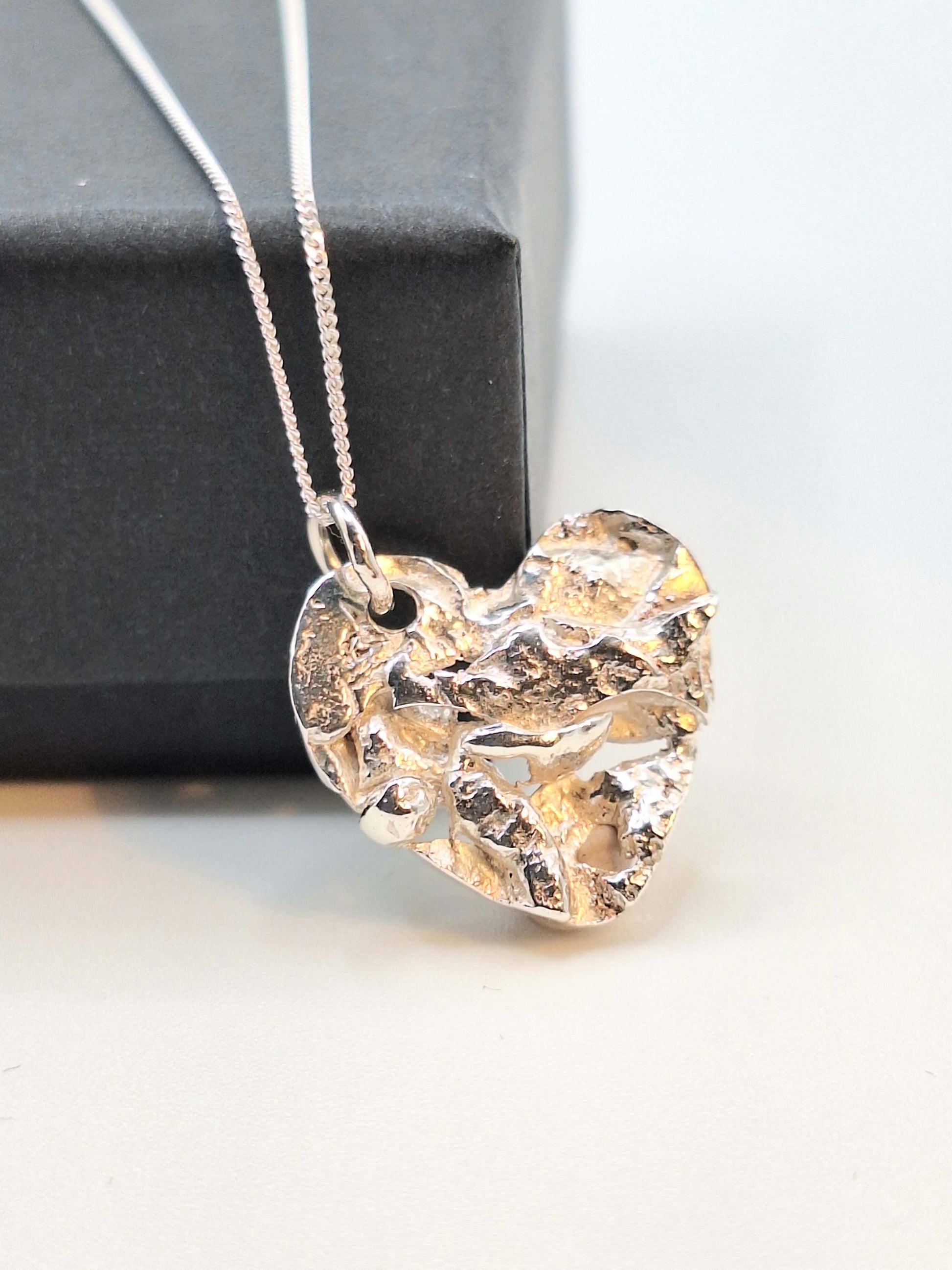 Silver Necklace ‘Silver Lava Shapes’ - Silver Pendant Necklace (various designs) homeware shops bristol gift shops bristol Sputnik Jewellery