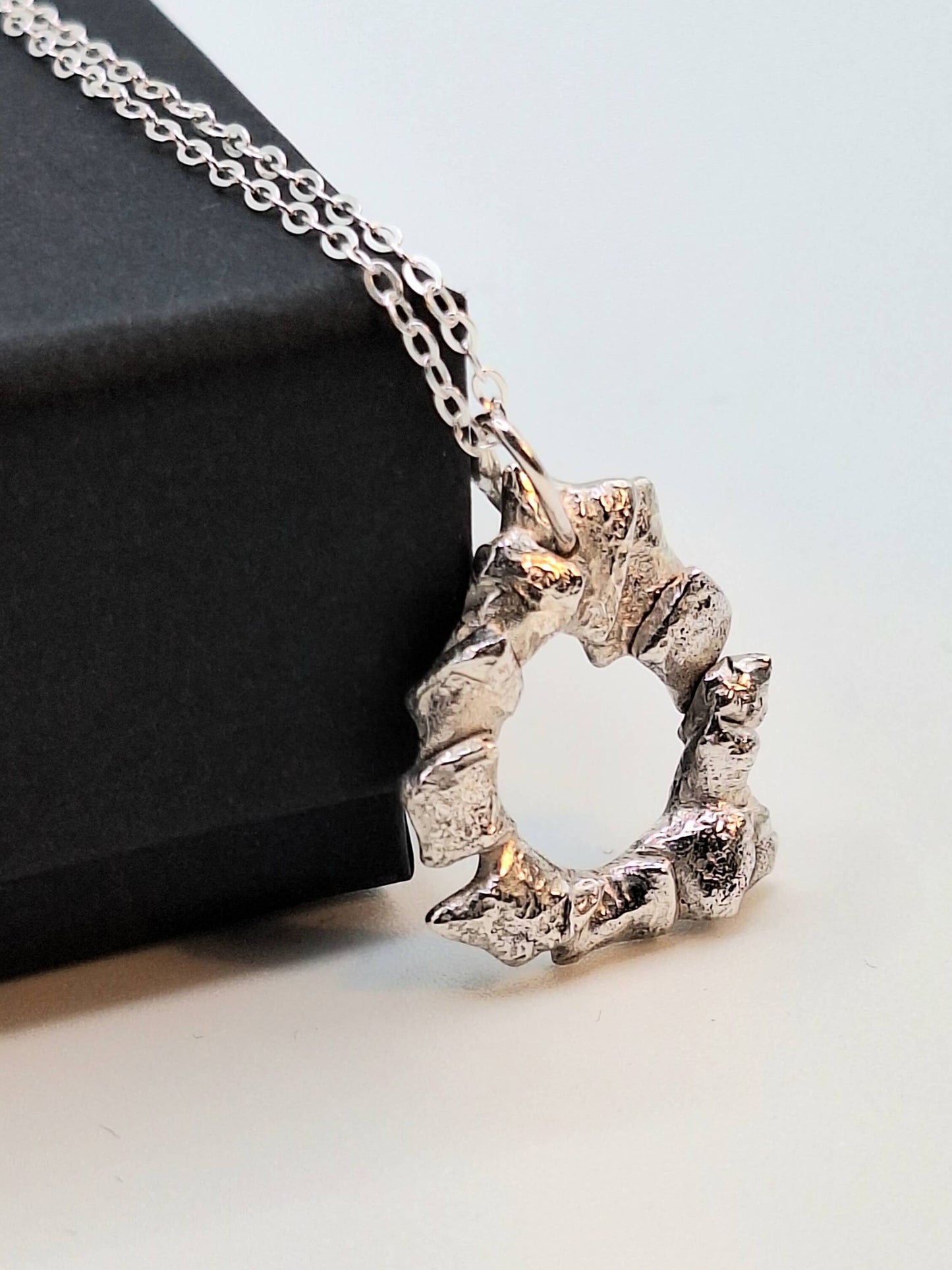 Silver Necklace ‘Silver Lava Shapes’ - Silver Pendant Necklace (various designs) homeware shops bristol gift shops bristol Sputnik Jewellery