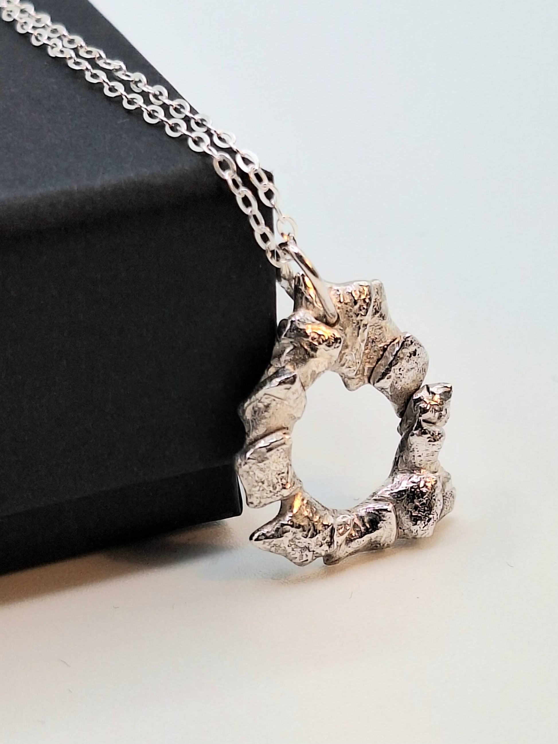 Silver Necklace ‘Silver Lava Shapes’ - Silver Pendant Necklace (various designs) homeware shops bristol gift shops bristol Sputnik Jewellery