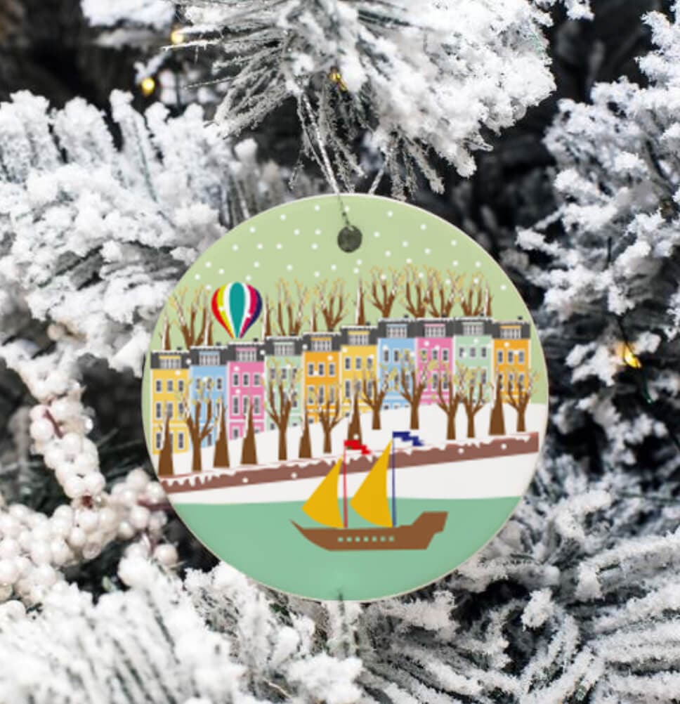 Bristol Bauble Green Sky Houses Bauble Bristol Bauble (various designs) homeware shops bristol gift shops bristol Sunny Luna