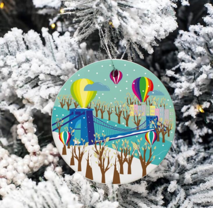 Bristol Bauble Winter Bristol Bauble Bristol Bauble (various designs) homeware shops bristol gift shops bristol Sunny Luna