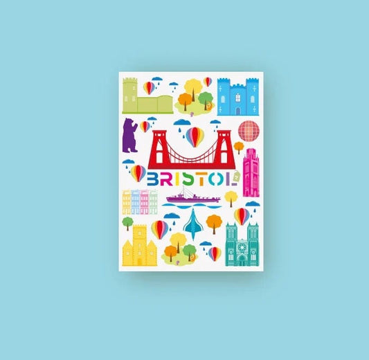 Greetings Card Landmarks Greetings Card homeware shops bristol gift shops bristol Sunny Luna