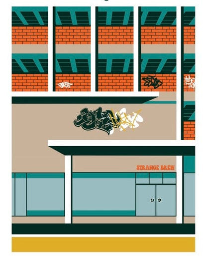 Bristol Music Prints Strange Brew - A4 Bristol Print - Music Venues- Various Designs and sizes homeware shops bristol gift shops bristol Susan Taylor Design