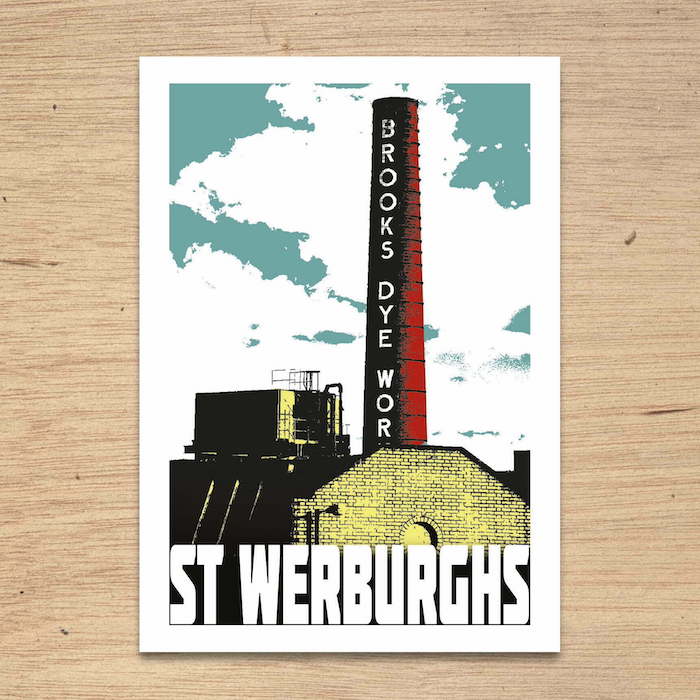 Print St Werburghs- A4 Bristol Print - Various Designs and Sizes homeware shops bristol gift shops bristol Susan Taylor Design