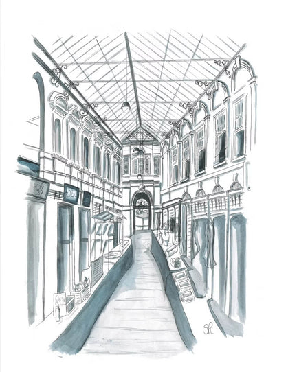Bristol Postcards The Glass Arcade Postcards of Bristol 6" x 4" (various designs) homeware shops bristol gift shops bristol Susie Ramsey Art