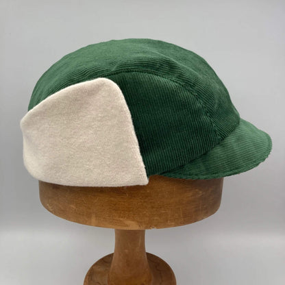 Hats Green Corduroy Trapper Cap (Various Sizes) homeware shops bristol gift shops bristol The Capalog