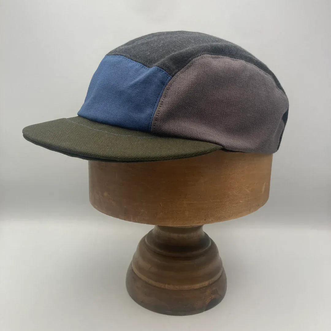 Hats Panel Cap - Cornflower Blue & Spinach (various sizes) homeware shops bristol gift shops bristol The Capalog
